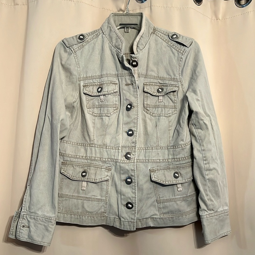 Women’s cotton access jacket, size medium, no lining color tan